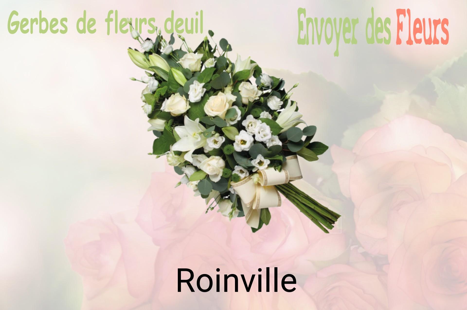 Gerbe de fleurs de deuil livrée à Roinville